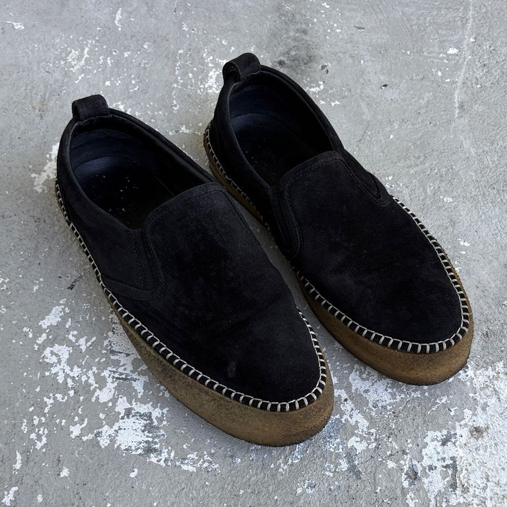 Burberry suede Crepe espadrille slip on